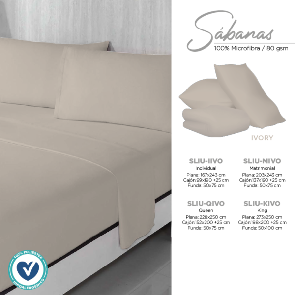Sabanas Lisas en Microfibra - Decoración de Hogar Costa Rica